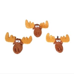 NEW (3) Retro Vintage Style BULLWINKLE Wool Patch/Emblem/Logo/Appliqués! Sew-On.